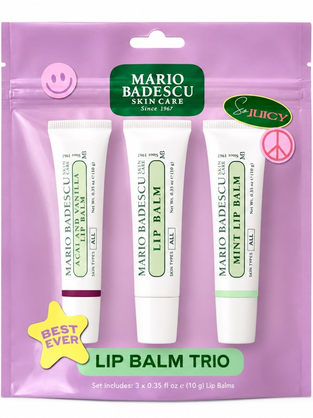 Mario Badescu Lip Balm Trio